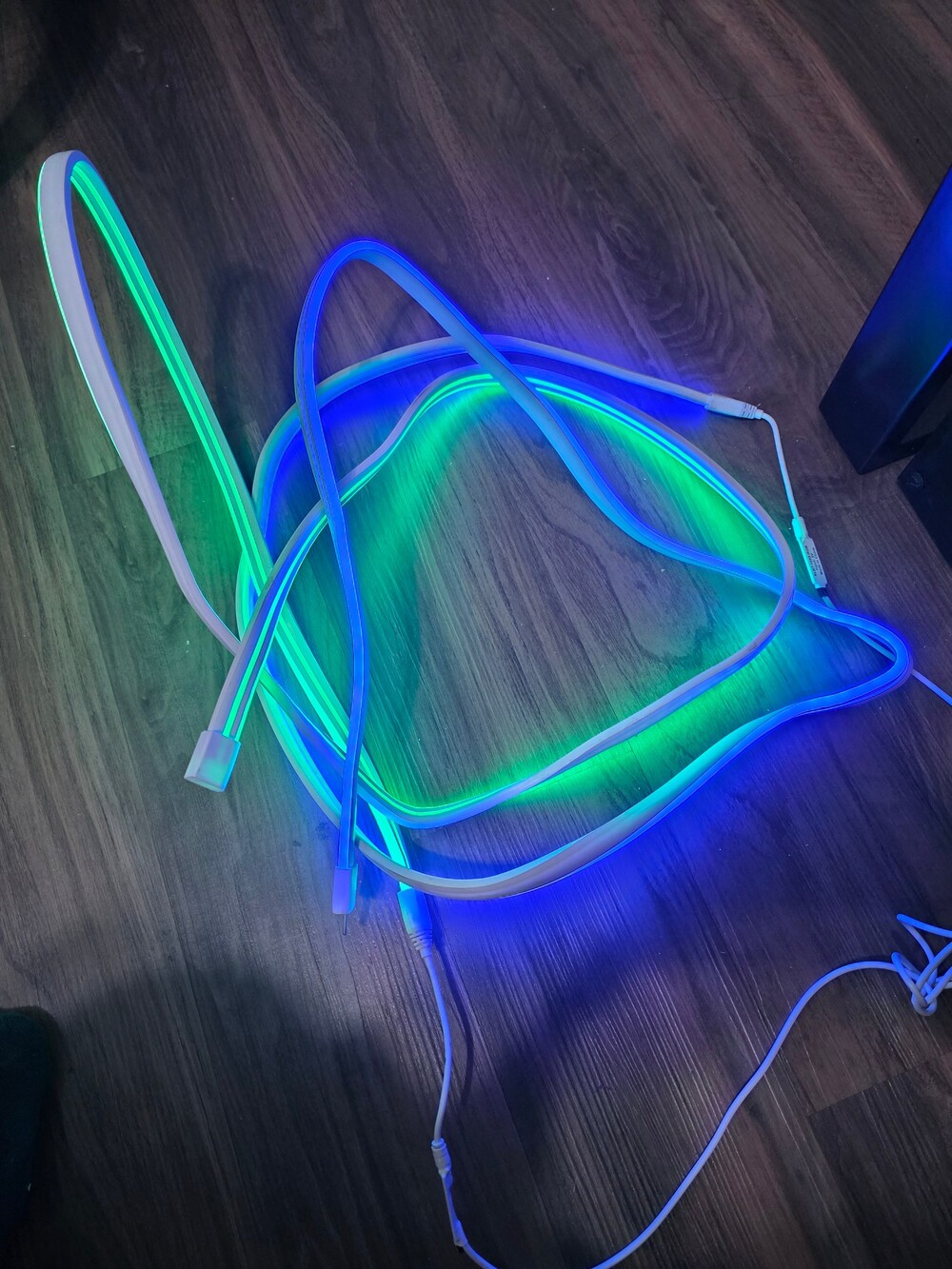 LED Neon Light Strip Blue Green Flexible Silicone Lighting